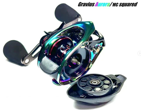 G-NIUS project GRAVIUS KTF Finesse Aurora Limited Edition 173G Baitcasting  Fishing Reel 8.1:1 1+9Bb Carbon Fiber Side Cover - AliExpress