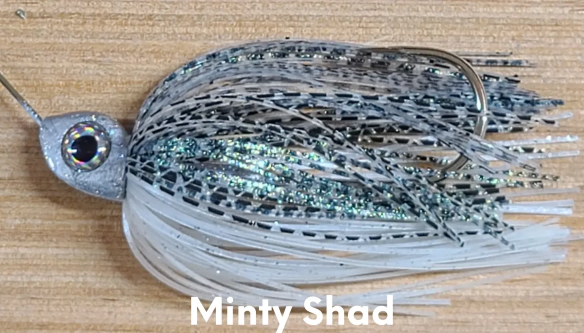 Buy minty-shad-tandem-silver-silver PRECISION TACKLE BIG EYE BLADE SPINNERBAIT