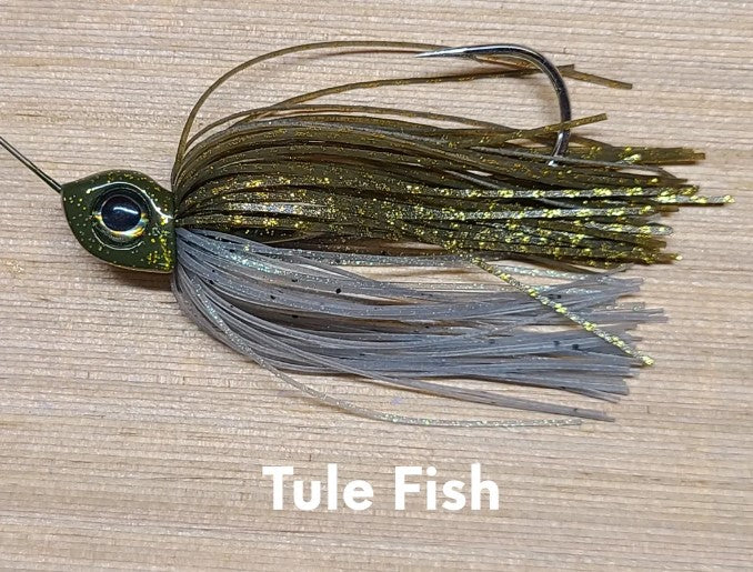 Buy tule-fish-tandem-gold-gold PRECISION TACKLE BIG EYE BLADE SPINNERBAIT