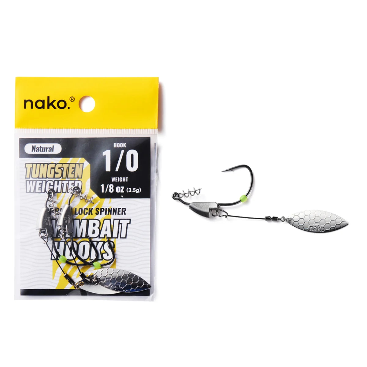 NAKO TUNGSTEN WEIGHTED SWIMBAIT HOOKS UNDERSPIN