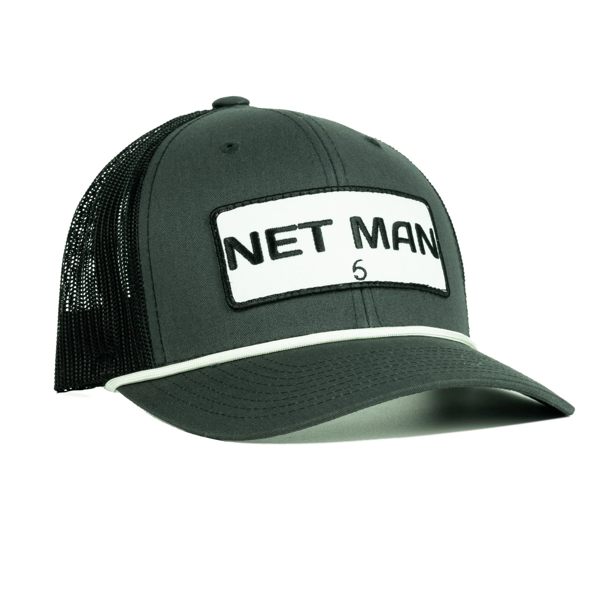 Buy net-man-white-rope-charcoal-black 6TH SENSE HATS