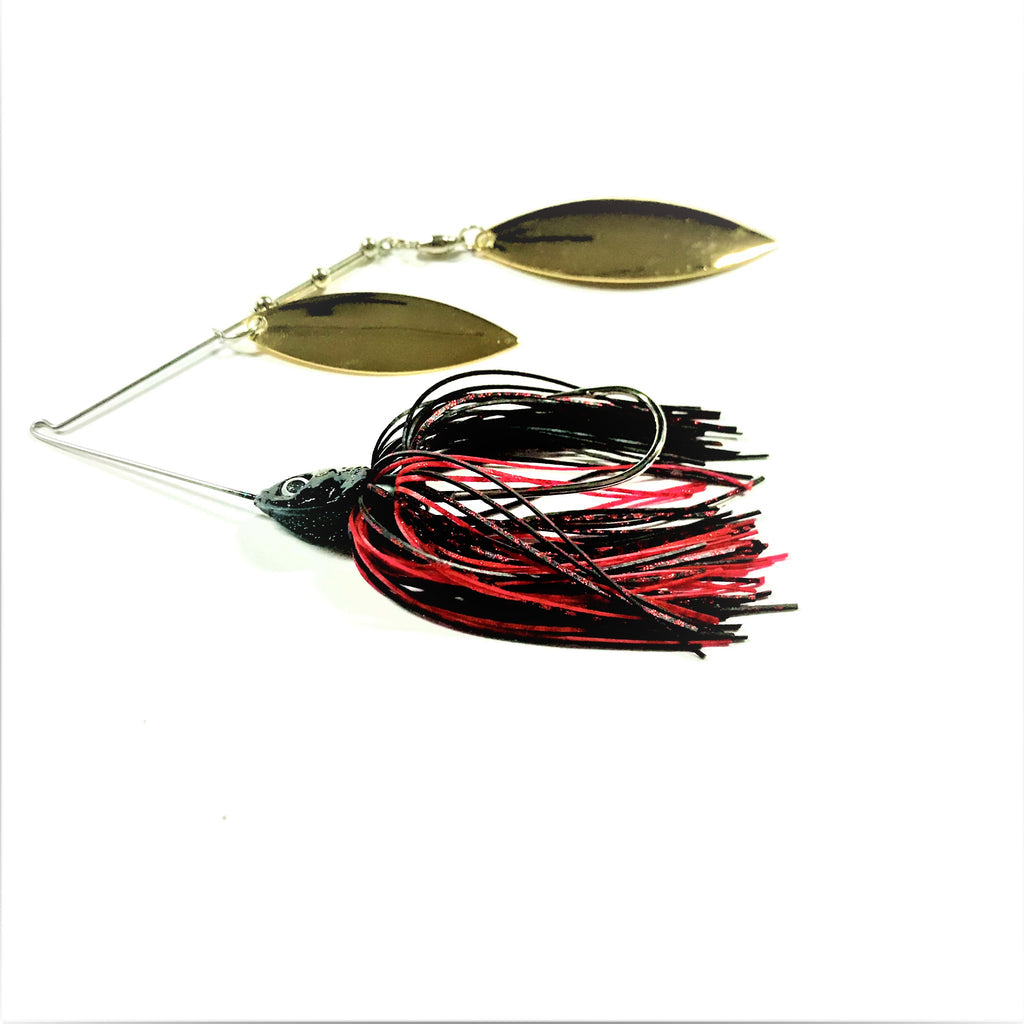 Buy black-red-w-gold-willow-willow PERSUADER PREMIUM SPINNER BAIT