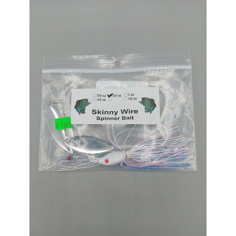 Buy cotton-candy SKINNY WIRE SPINNER BAIT - 2 BLADE