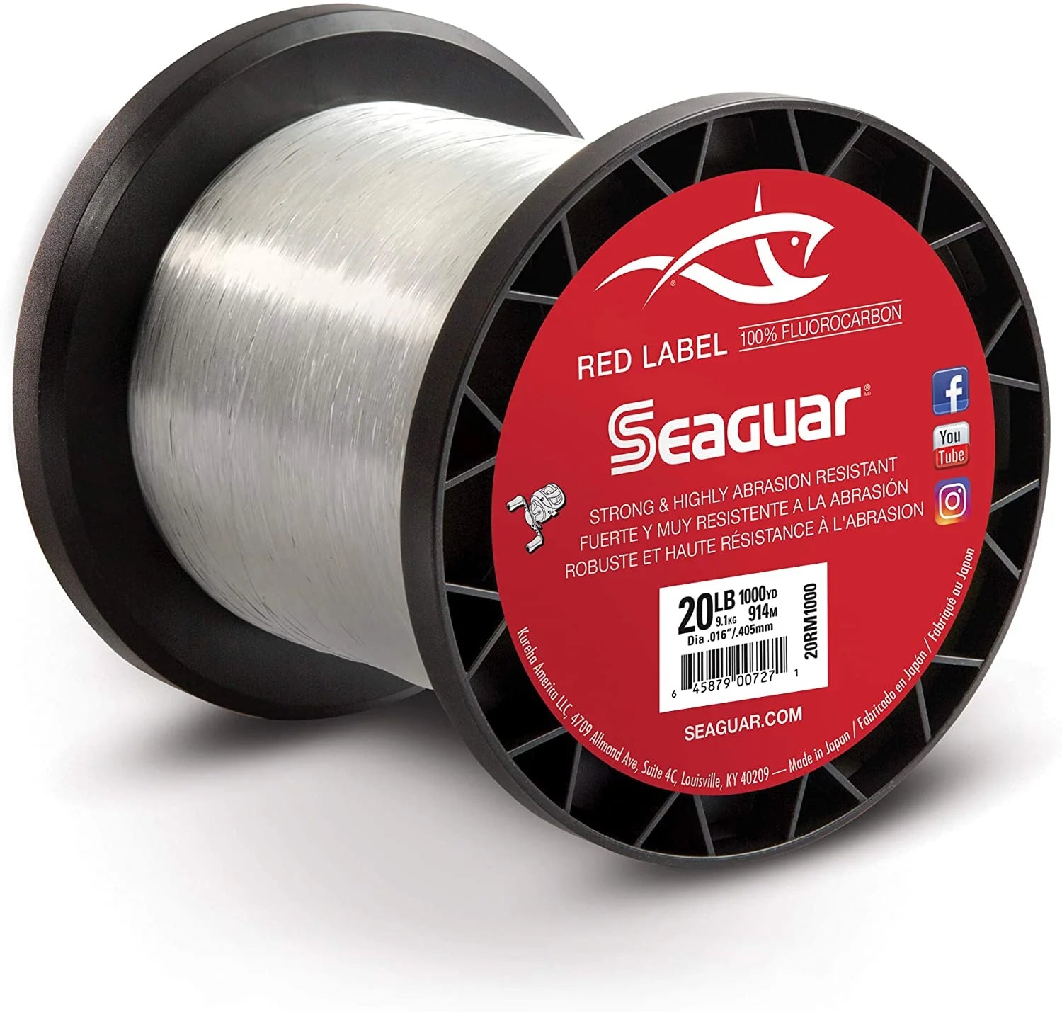 Seaguar Invizx 100% Fluorocarbon 1000 Yard Fishing Line (6-Pound)