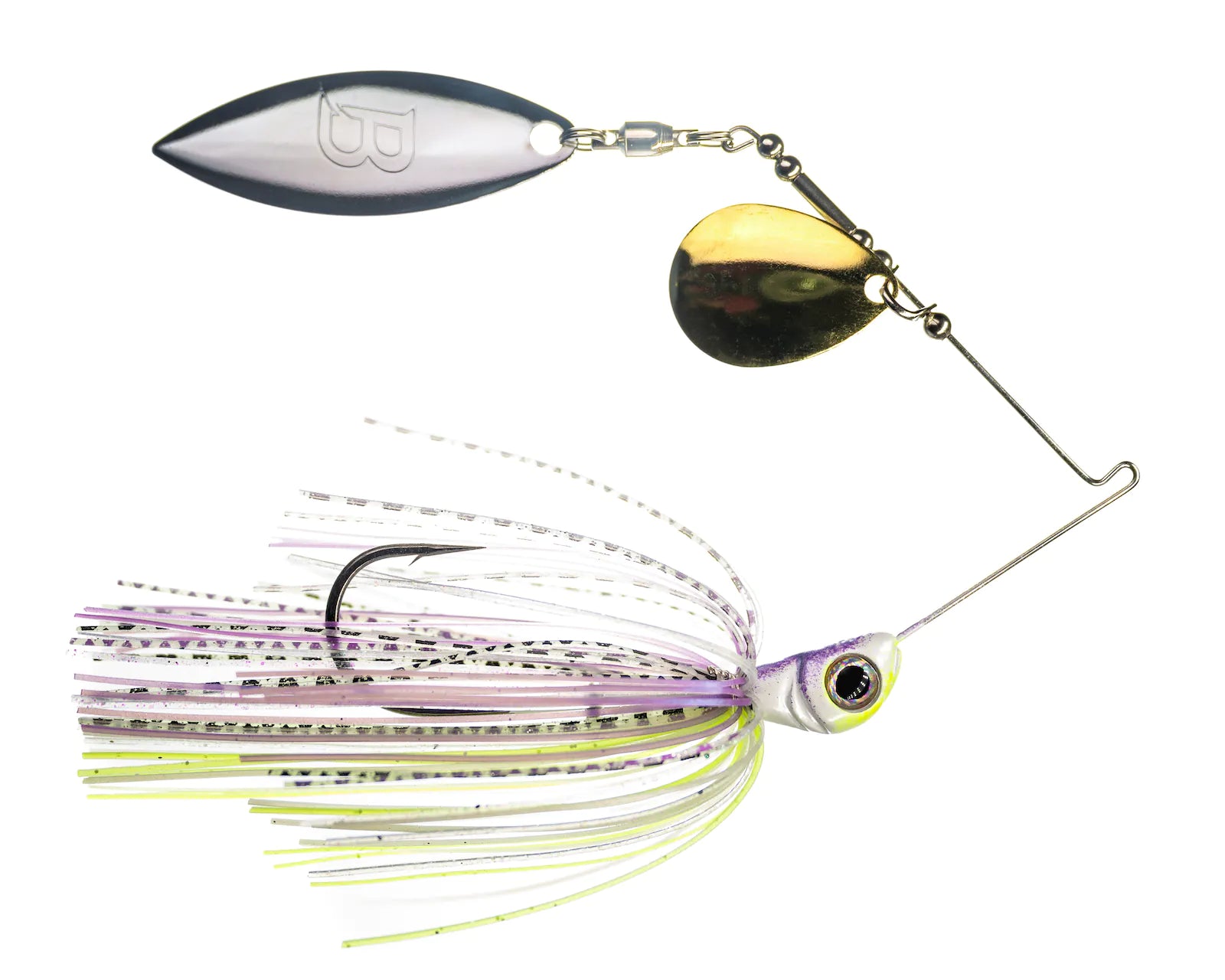 Buy lavender-shad BIZZ BAITS COMPACT TANDEM SPINNERBAIT