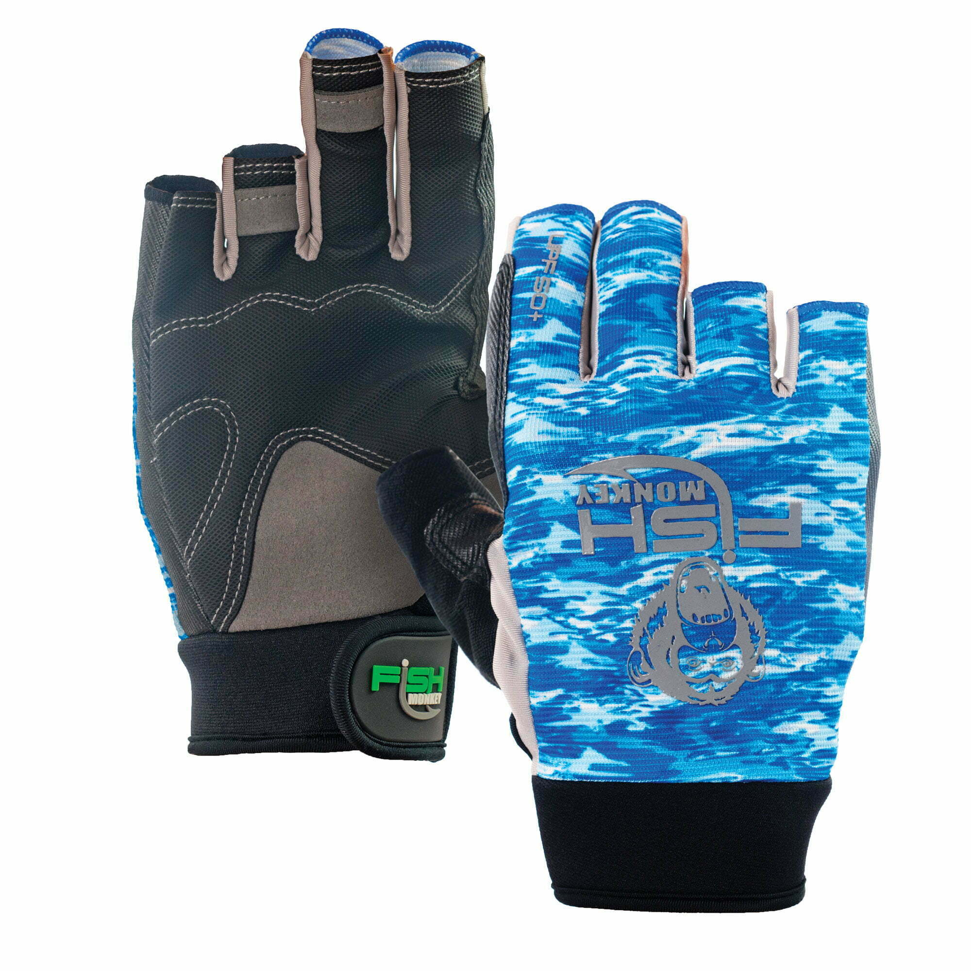 Fish Monkey FM15 The Crusher Glove L / Blue Water Camo