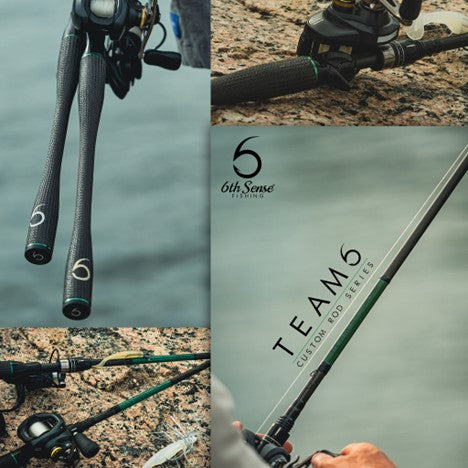 6th Sense Fishing - Team 6 Series Casting Rod - 7'2 Heavy, Mod-Fast