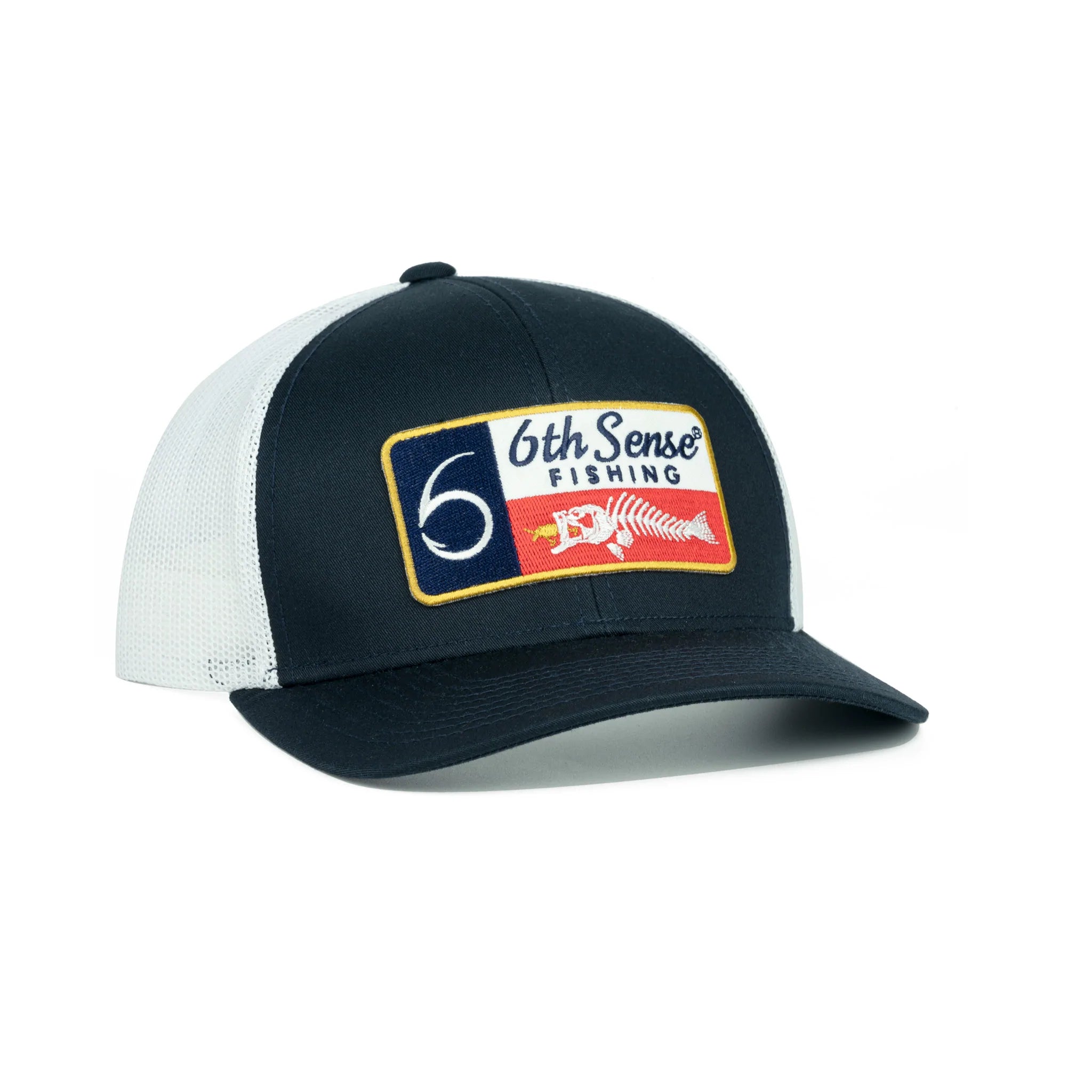Buy texas-fishbones-navy-white 6TH SENSE HATS