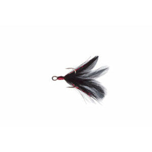 bubonic fishing lures LOBINA LURES Feather TRAILERS Black Feather 2pk / Rio Rico 4