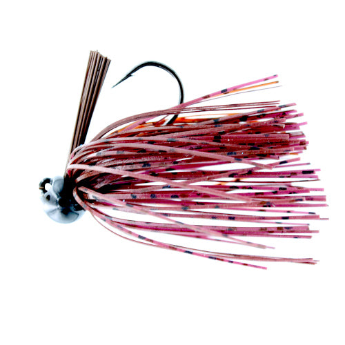 Buy brown-red-craw BASS PATROL SILICONE FOOTBALL JIGS