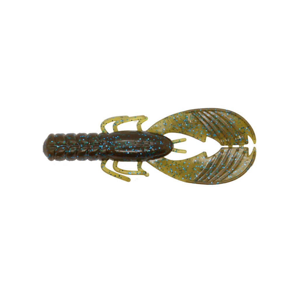 Buy green-pumpkin-blue-flake X ZONE LURES MUSCLE BACK FINESSE CRAW