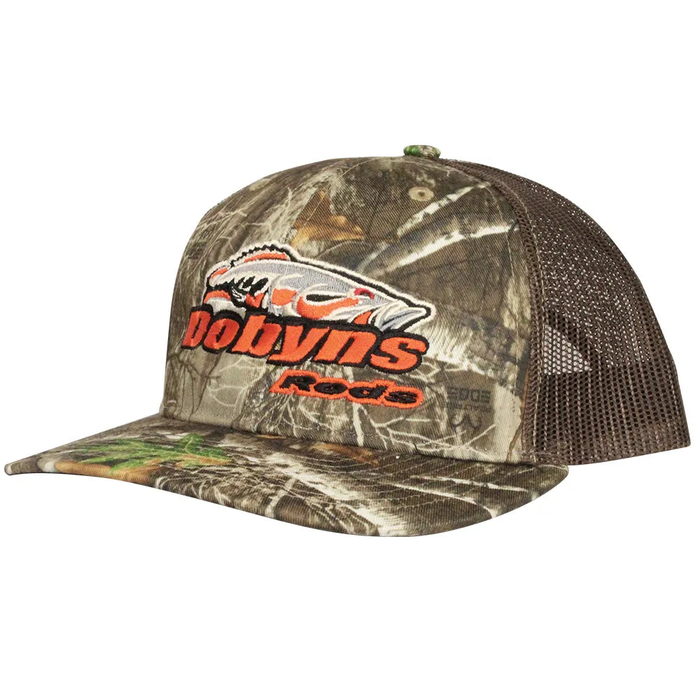 Buy camo-brown-mesh-orange-logo DOBYNS MESH HATS