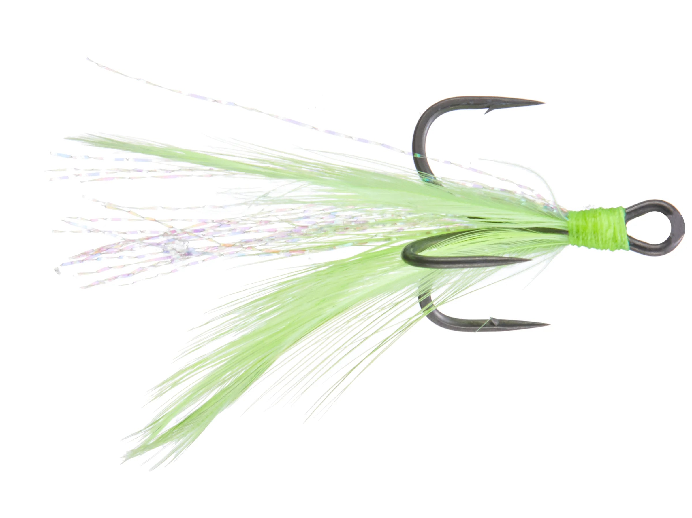 Gamakatsu G-Finesse Feathered Treble MH 2 / Chartreuse
