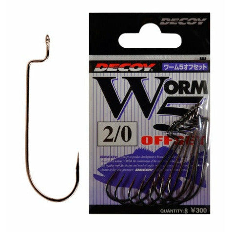 Decoy WORM5 Offset Worm Hook 6/0 5pk
