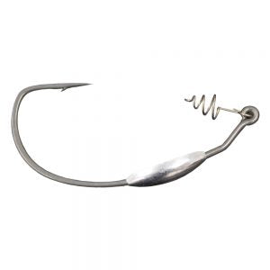 2017 new black fishing hook Hayabusa WRM958 Weighted Wide Gap Screw Lock Hook, 7/0 / 1/8 oz