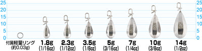 OWNER SK-51 ONE-HAND TUNGSTEN SINKER - 0