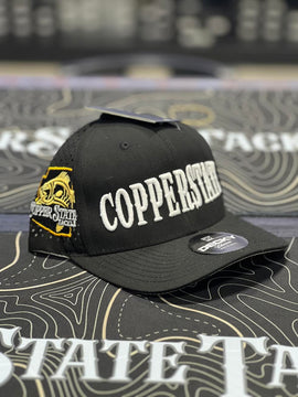 Buy black-white-puffy-logo-state-patch-decky-6227 COPPERSTATE TACKLE HATS
