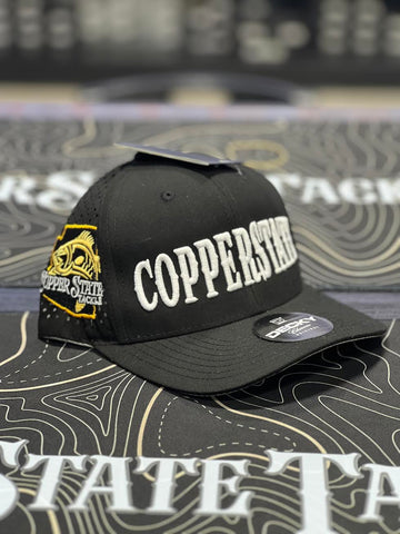 Buy black-white-puffy-logo-state-patch-decky-6227 COPPERSTATE TACKLE HATS