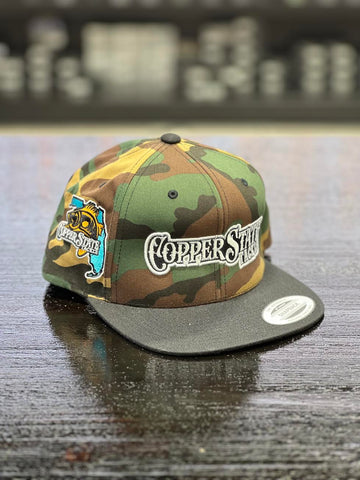 Buy camo-black-florida-logo-flatbill-snapback COPPERSTATE TACKLE HATS