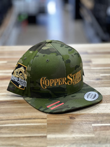 Buy multicam-tropic-copper-logo-flatbill-trucker COPPERSTATE TACKLE HATS