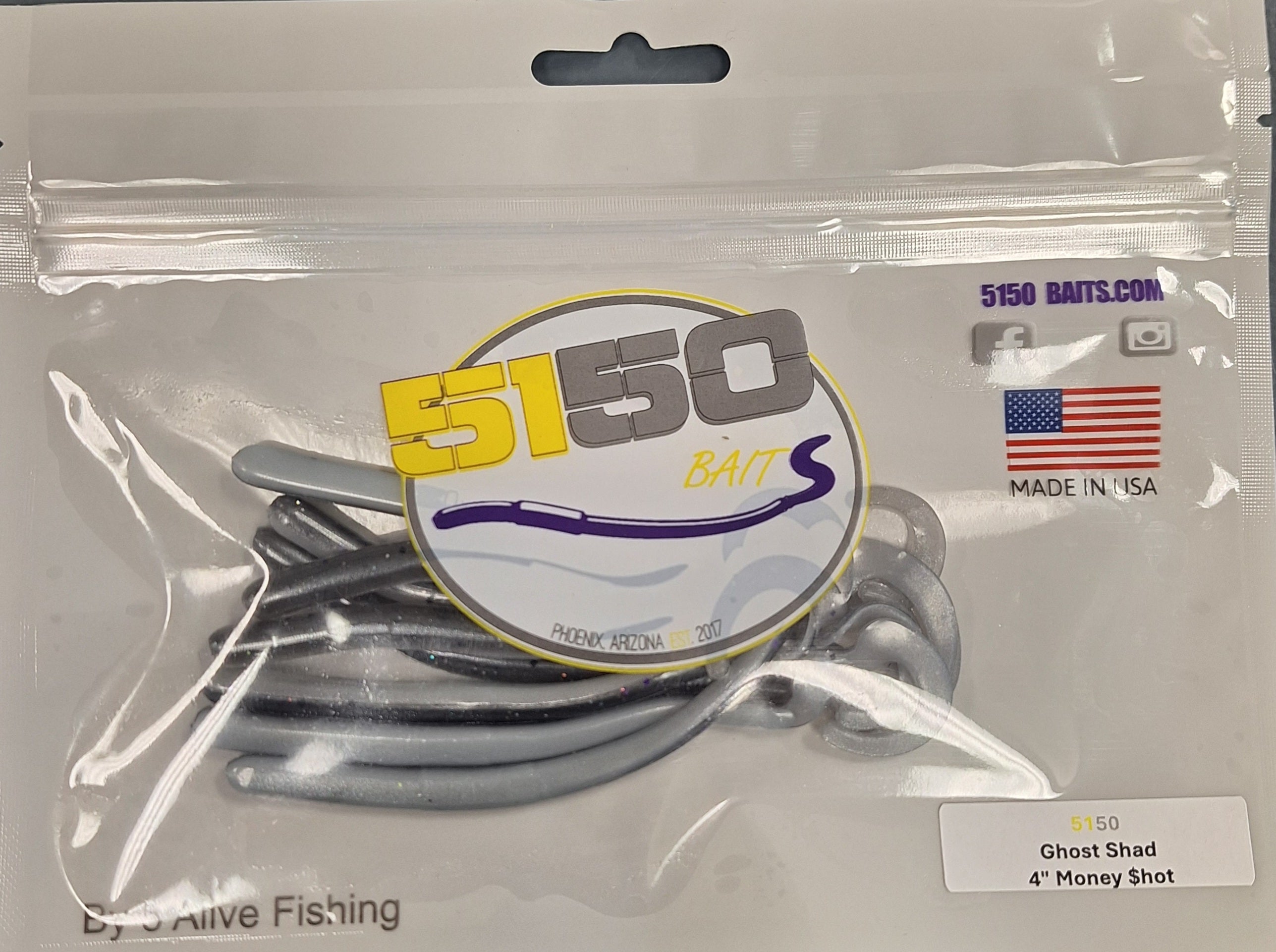 Buy ghost-shad-4-money-shot 5150 - GHOST SHAD WORM