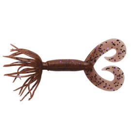 Buy cinnamon-w-black-purple-flake-221 YAMAMOTO HULA GRUB 2.5&quot;