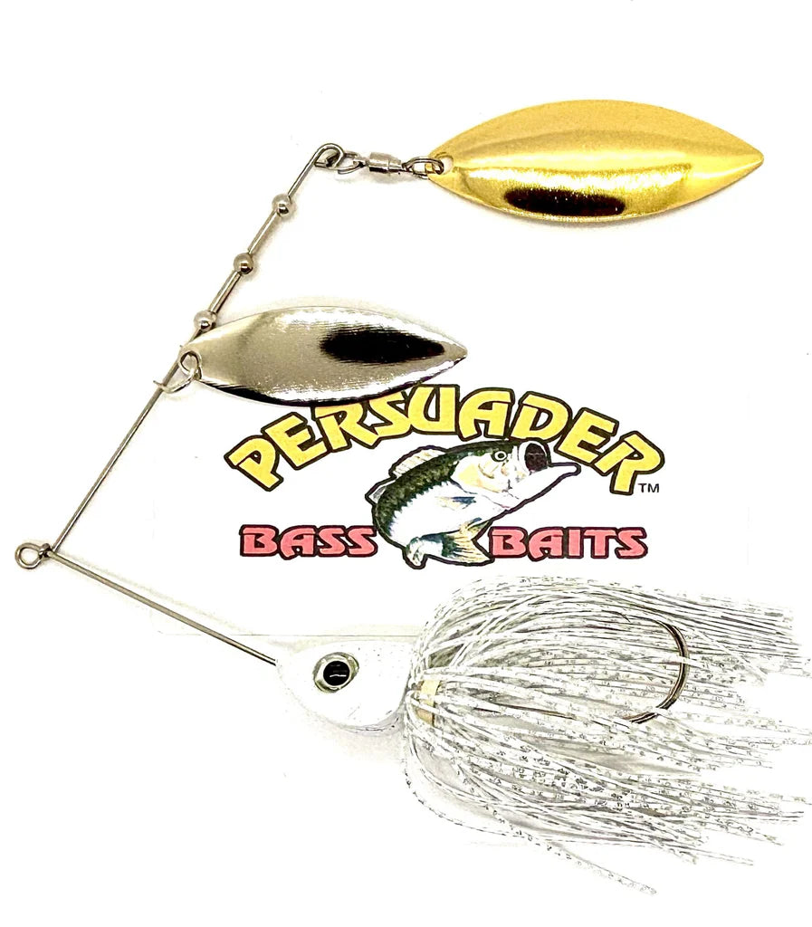 Buy white-w-silver-gold-willow-willow PERSUADER PREMIUM SPINNER BAIT DEEP RUNNERS (HD)