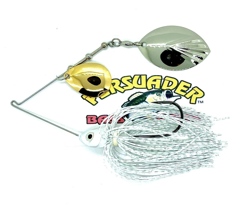 Buy white-w-gold-nickle-colorado-magnum-willow PERSUADER PREMIUM COLORADO/MAG WILLOW BLADE SPINNER BAIT