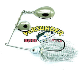 Buy white-w-nickle-colorado-indiana PERSUADER PREMIUM COLORADO/INDIANA BLADE SPINNER BAIT