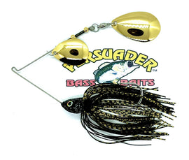 Buy black-w-gold-gold-colorado-indiana PERSUADER PREMIUM COLORADO/INDIANA BLADE SPINNER BAIT