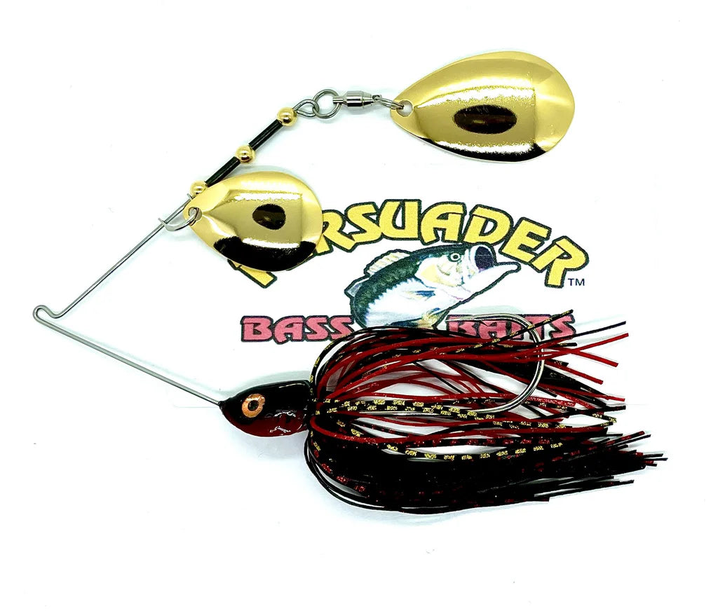 Buy black-red-w-gold-gold-colorado-colorado PERSUADER PREMIUM COLORADO BLADE SPINNER BAIT