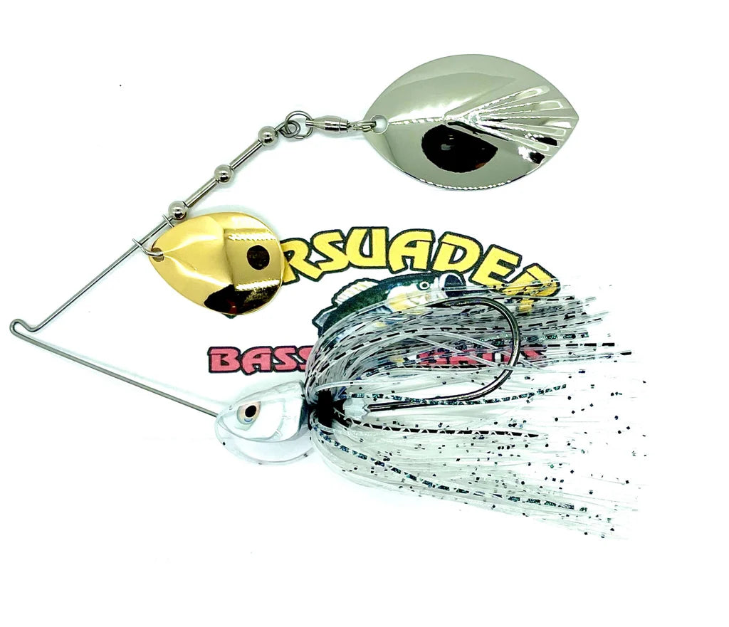 Buy blue-shad-gold-nickel-colo-magnum-willow PERSUADER PREMIUM COLORADO/MAG WILLOW BLADE SPINNER BAIT