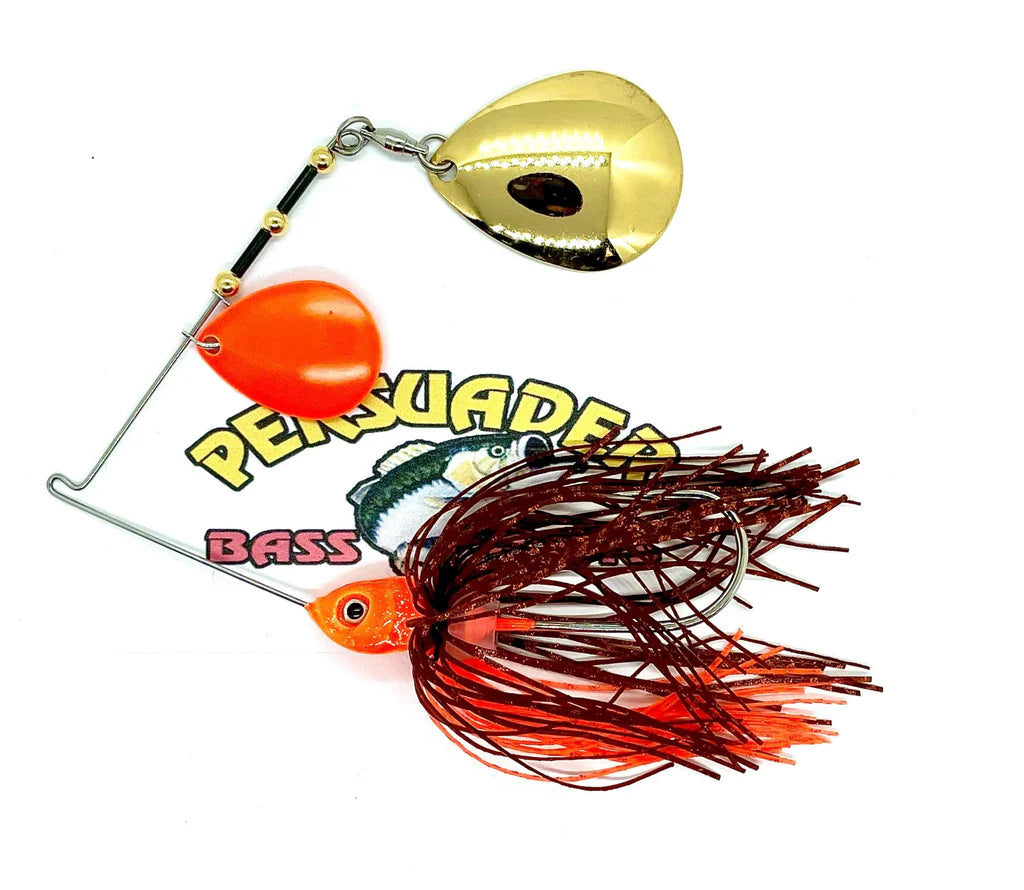 Buy fire-craw-flo-orange-gold-colo-colo PERSUADER PREMIUM COLORADO BLADE SPINNER BAIT