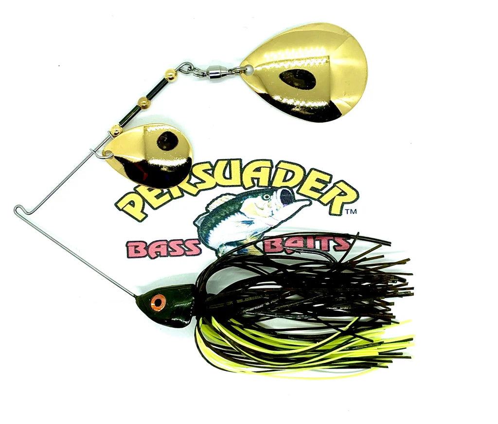 Buy green-pumpkin-chartreuse-gold-gold-colo-colo PERSUADER PREMIUM COLORADO BLADE SPINNER BAIT