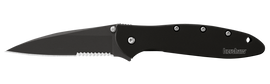 KERSHAW LEEK - BLACK SERRATED KNIFE