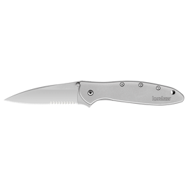 KERSHAW LEEK - SILVER SERRATED KNIFE - 0