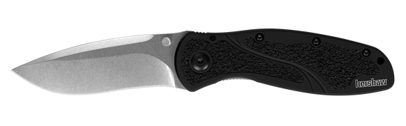 KERSHAW BLUR - BLACK STONE WASH S30V KNIFE