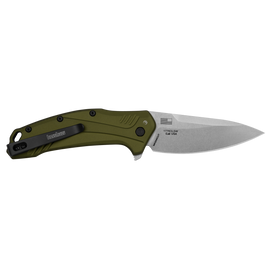 KERSHAW LINK - OLIVE STONEWASH KNIFE