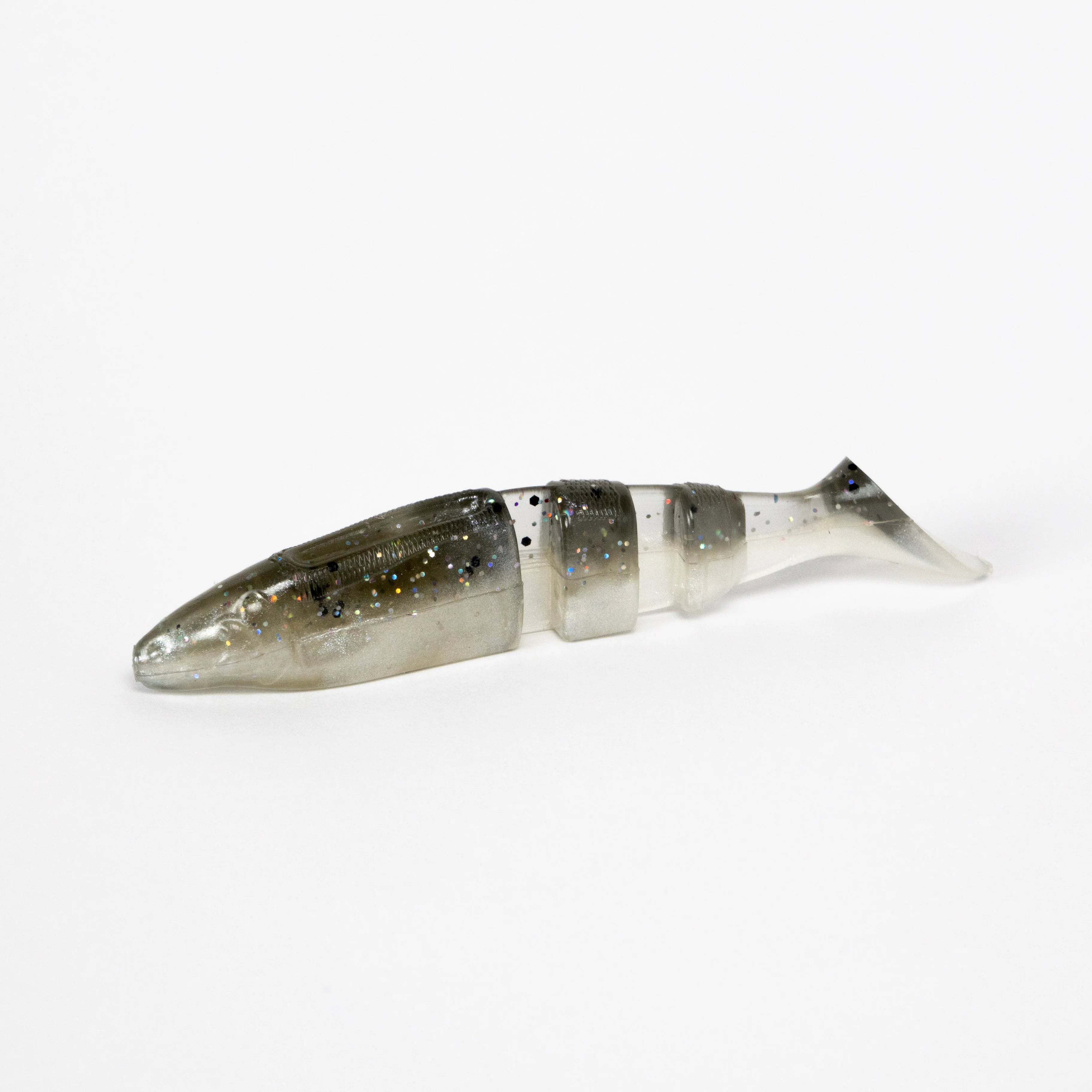 fish getter lure company fork tail Lake Fork Boot Tail Magic Shad-Smoked Pearl