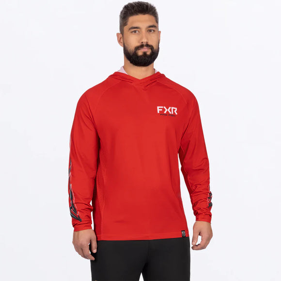 FXR PRO FISH MENS DERBY AIR UPF PULLOVER HOODIE