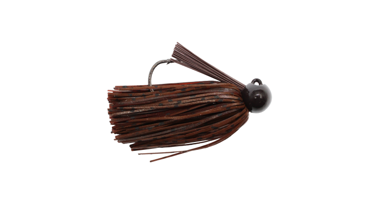Bass Patrol Silicone Football Jigs BPJ3432 Brown Red Craw 3/4oz