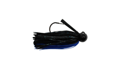Bass Patrol Silicone Football Jigs Black & Blue / 3/4 oz