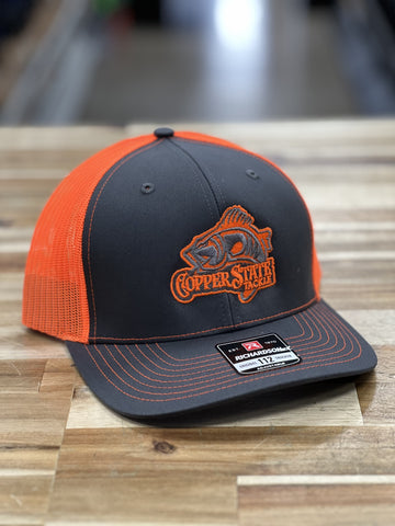 Buy charcoal-orange-fish-logo-richardson-112 COPPERSTATE TACKLE HATS