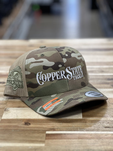 Buy multicam-tan-netting-brown-patch-trucker COPPERSTATE TACKLE HATS