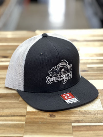 Buy black-white-fish-logo-richardson-flatbill COPPERSTATE TACKLE HATS