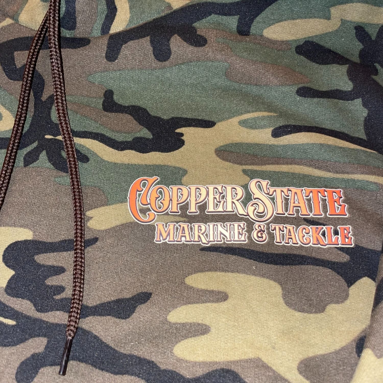 COPPERSTATE MARINE AND TACKLE HOODIE SWEATSHIRT CAMO - 0