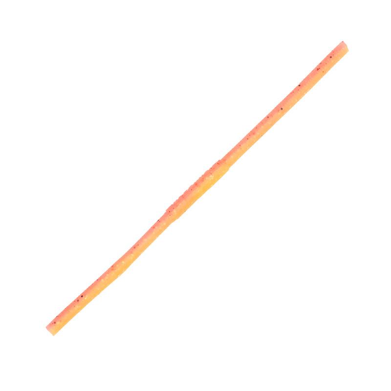 GEECRACK Worm Pique Pintail 3'' Lures - Neon White Glow With Shrimp Garlic Scent (Pack Of 8)