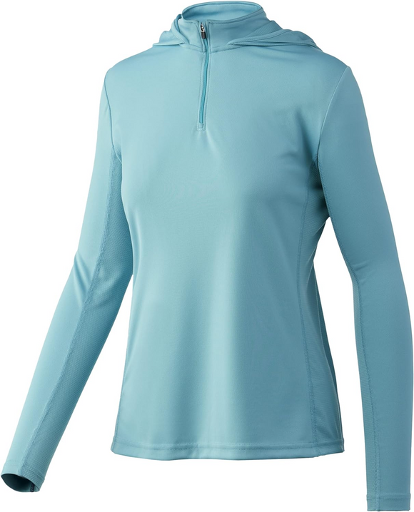 HUK ICON LS HOODIE WOMENS