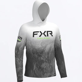 FXR PRO FISH MENS DERBY UNDERTOW AIR UPF PULLOVER HOODIE