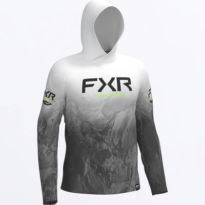 FXR PRO FISH MENS DERBY UNDERTOW AIR UPF PULLOVER HOODIE